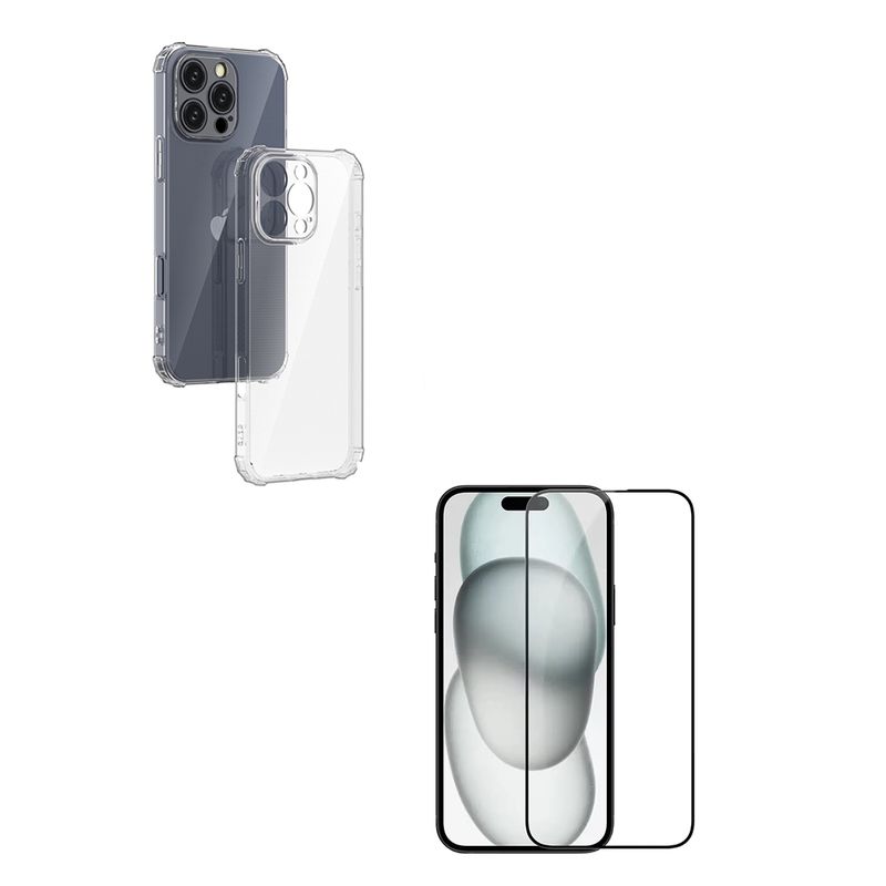 JOICO - Carcasa Trasparente Para iPhone 16 Pro + Lamina Vidrio