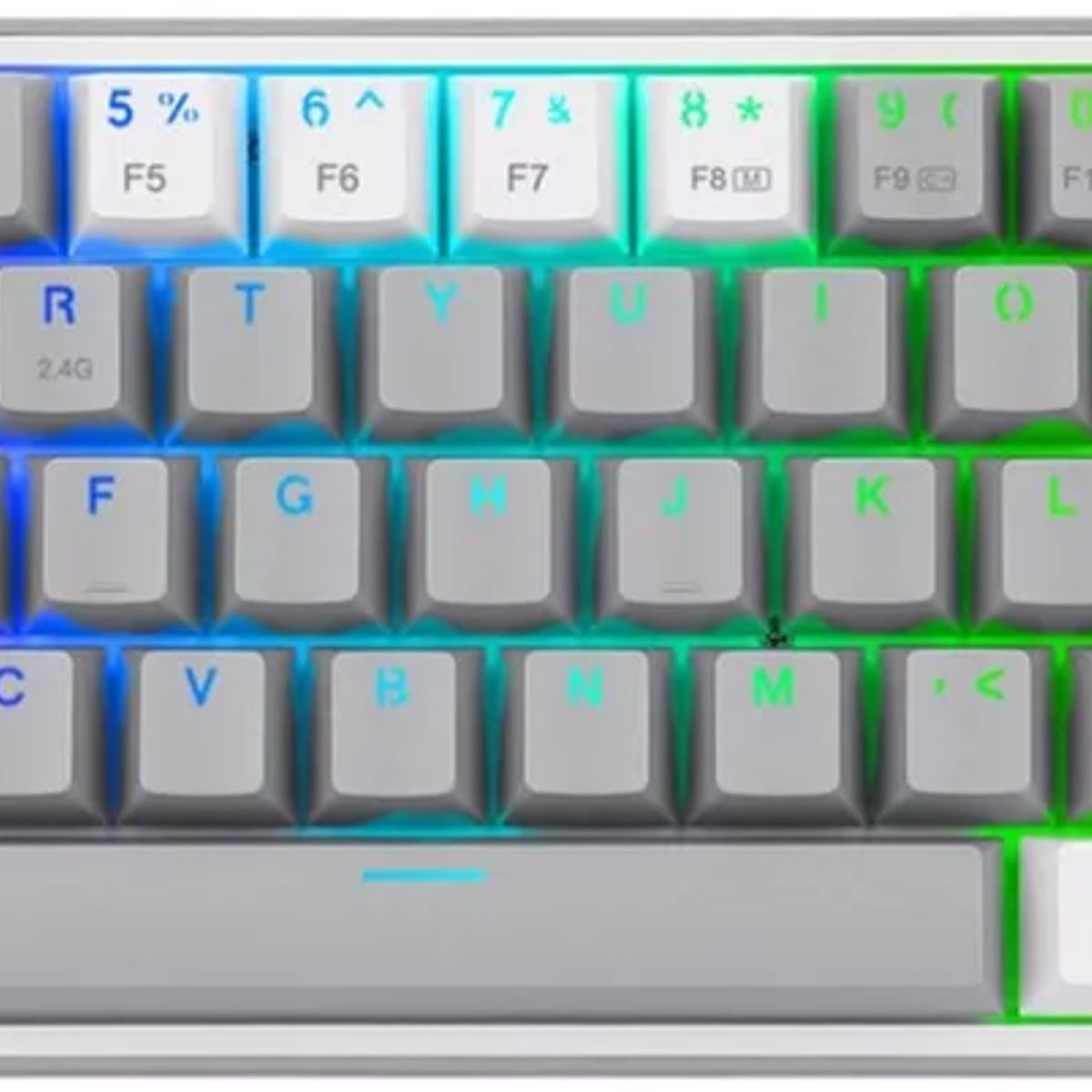 REDRAGON - Teclado Gamer - Redragon FIZZ PRO K616-RGB - Bluetooth - Gray-White