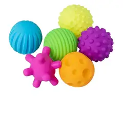 GENERICO - Set De 6 Pelotas Juguete Sensorial Para Bebé Niños