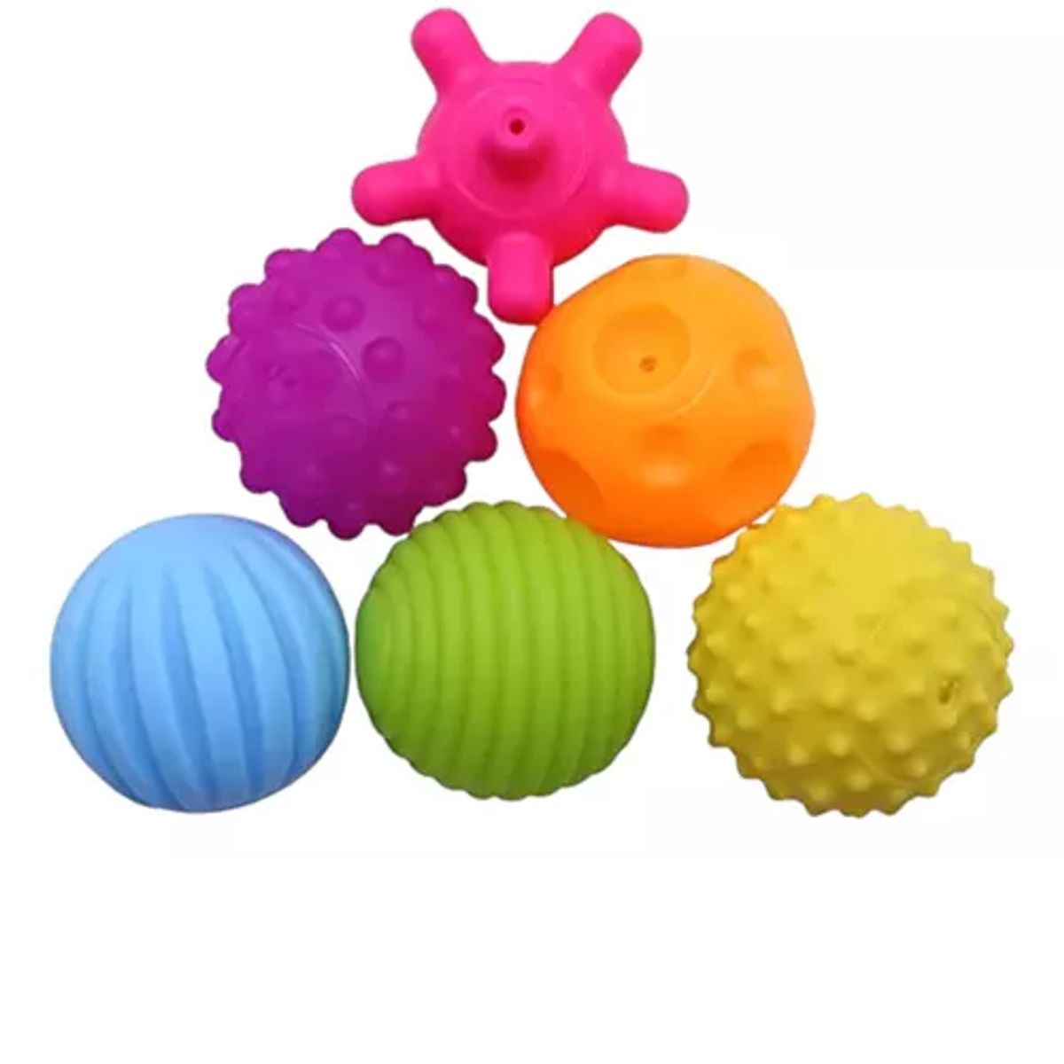 GENERICO - Set De 6 Pelotas Juguete Sensorial Para Bebé Niños