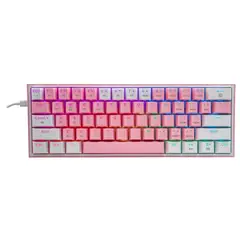 REDRAGON - Teclado Gamer - FIZZ PRO K616-RGB - Switch Red - Pink-White