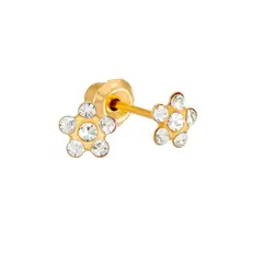 GENERICO - Flor Cristal Baño Oro Philippa Joyas