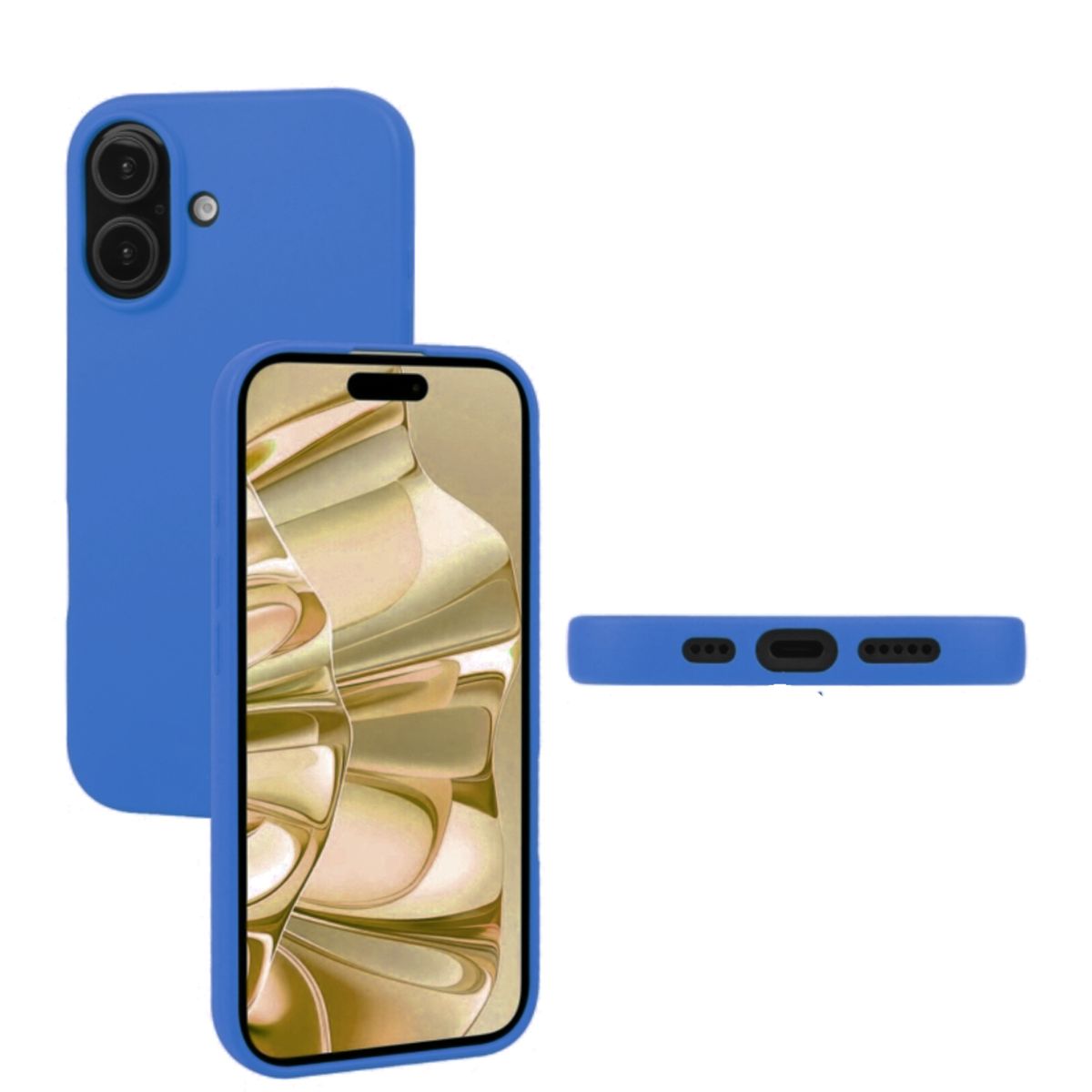 JOICO - Carcasa Lamina Vidrio Para iPhone 16 Plus Azul