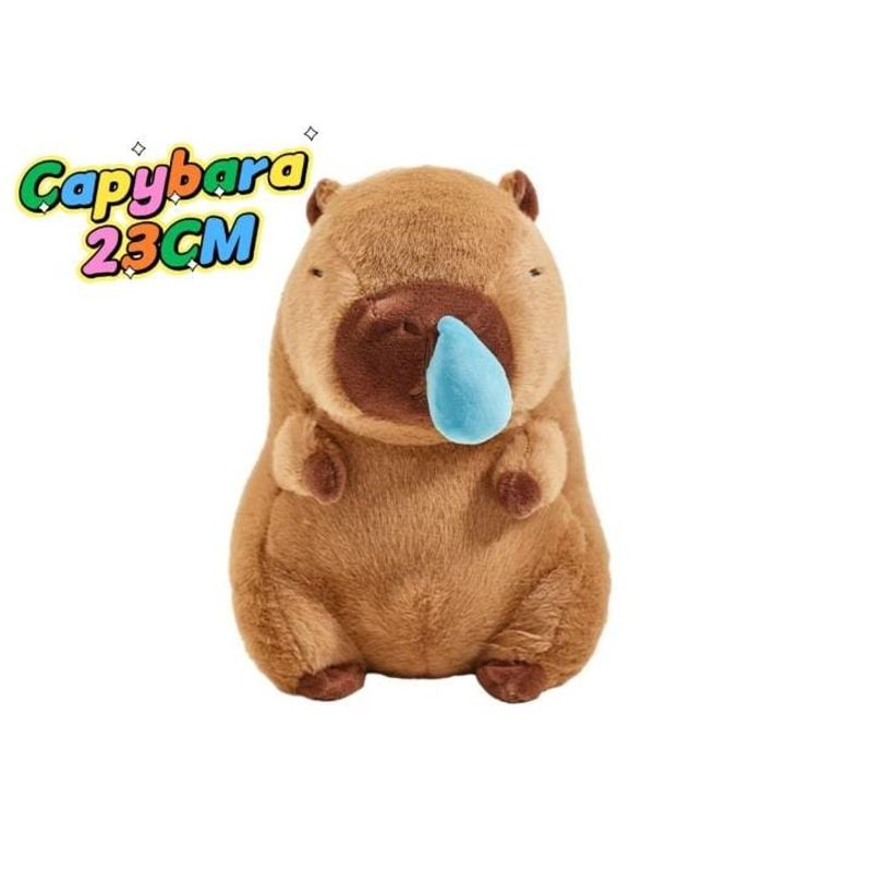 GENERICO - PELUCHE DE CAPYBARA 23CM CON DISEÑO DE MOCO RETRACTIL WYM