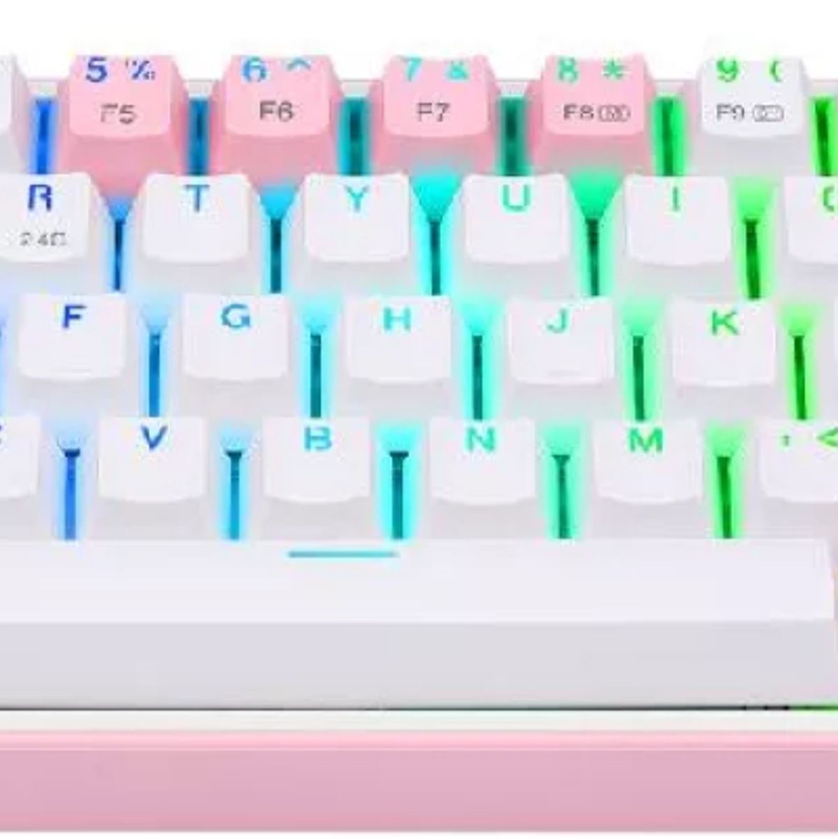 REDRAGON - Teclado Gamer - Redragon FIZZ PRO K616-RGB - Switch Red - White-Pink