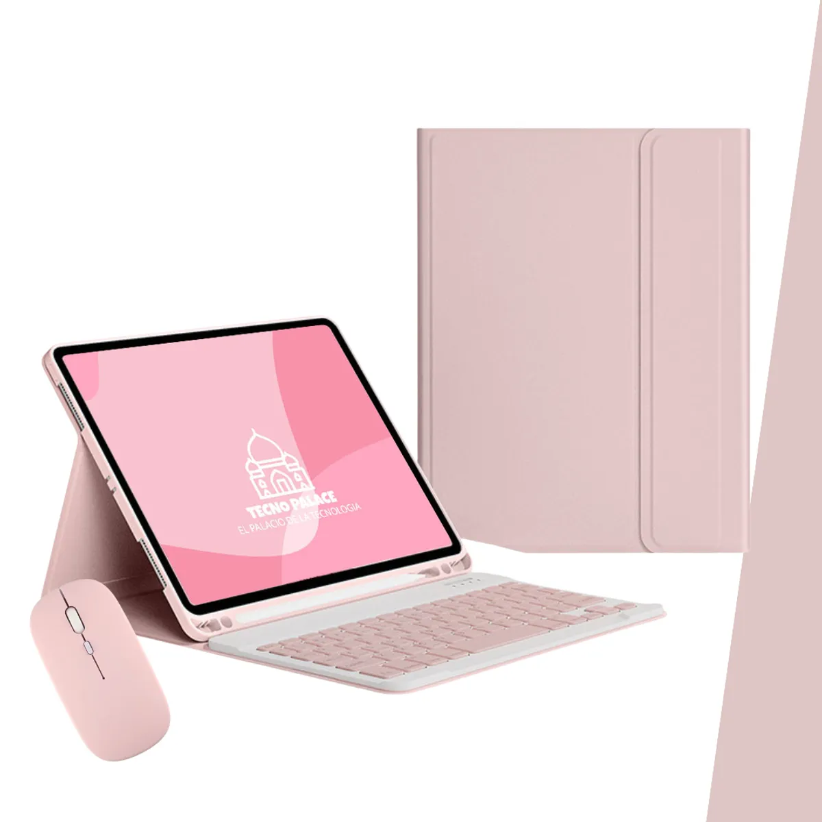 GENERICO - Fundas Con Teclado y Mouse Para Tablet Samsung S6 Lite Incluye letra Ñ