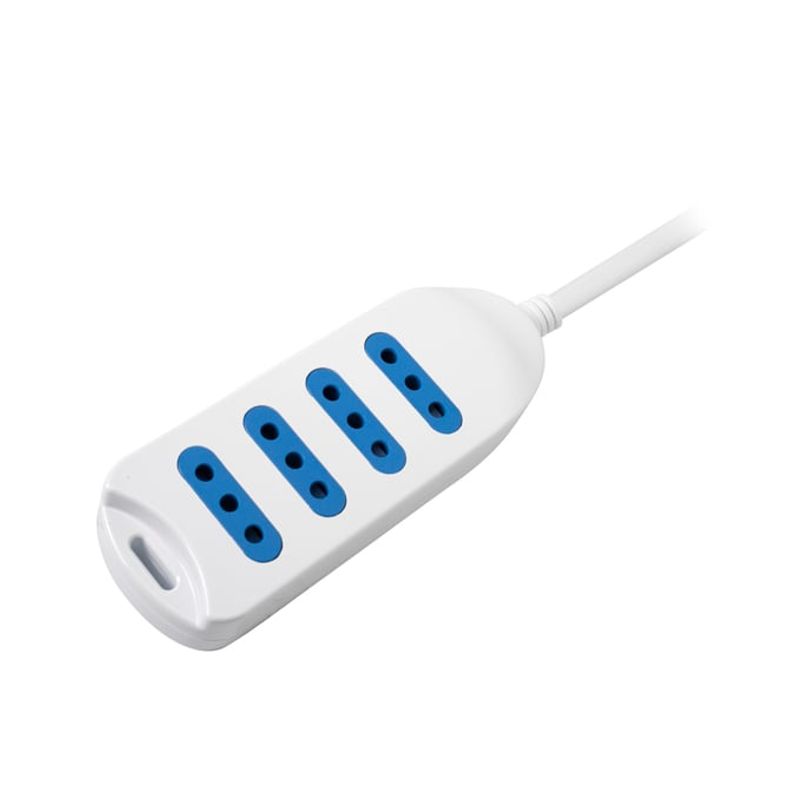 PHILCO - Extensión eléctrica 3 mts Philco 4 entradas blanco - Blanco