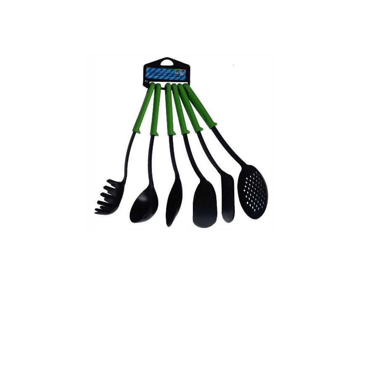 GENERICO - Set 6 Utensilios Para Cocina Cucharones Espumaderas Espátula