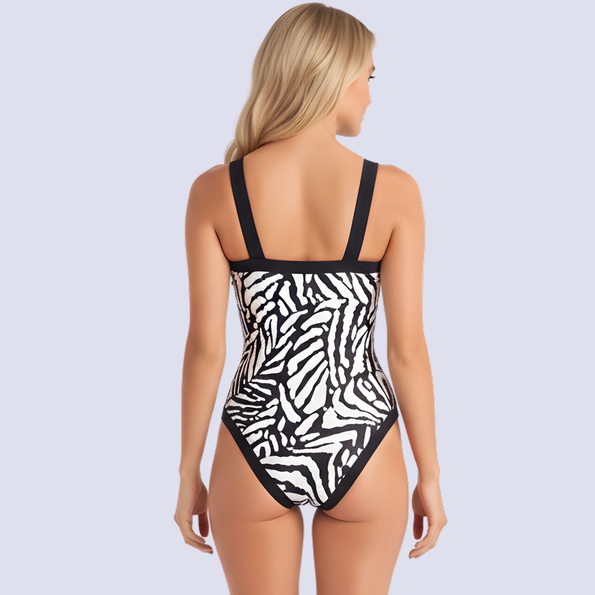 CHAMELA - TRAJE DE BAÑO ECO BLACK AND WHITE CONTROL DE ABDOMEN CHAMELA 43965