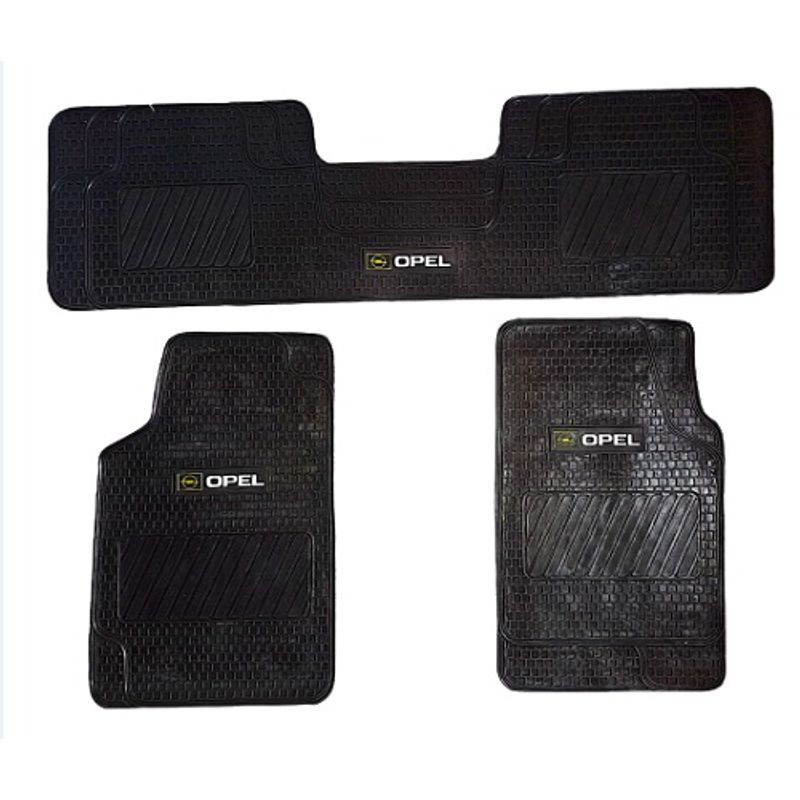 GENERICO - PISOS DE GOMA 3 PIEZAS PARA AUTOMOVIL Y CAMIONETA OPEL