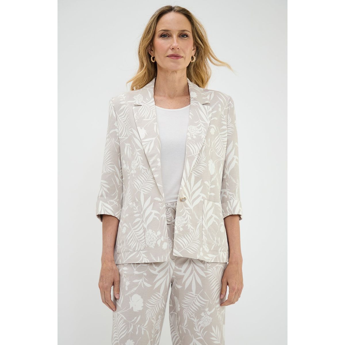 MA GRIFFE - Blazer Beige Mujer Magriffe