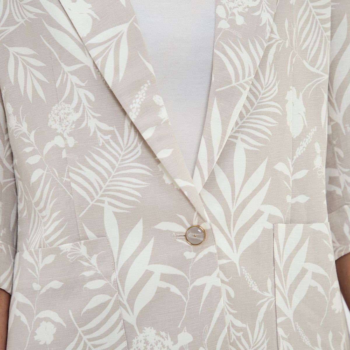 MA GRIFFE - Blazer Beige Mujer Magriffe