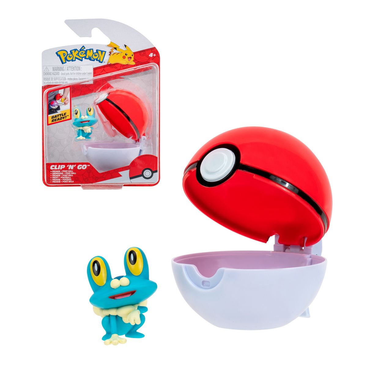 GENERICO - Figura Pokemon - Froakie + Poke Ball
