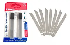 MOTARRO - Hojas Para Cutter De 9 mm Corta Cartón X 10 Unidades