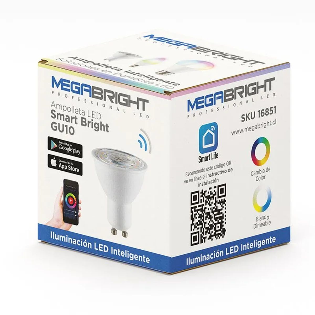 Ampolleta Dicroica GU10 Smart Megabright, marca GENERICO - Foto 2