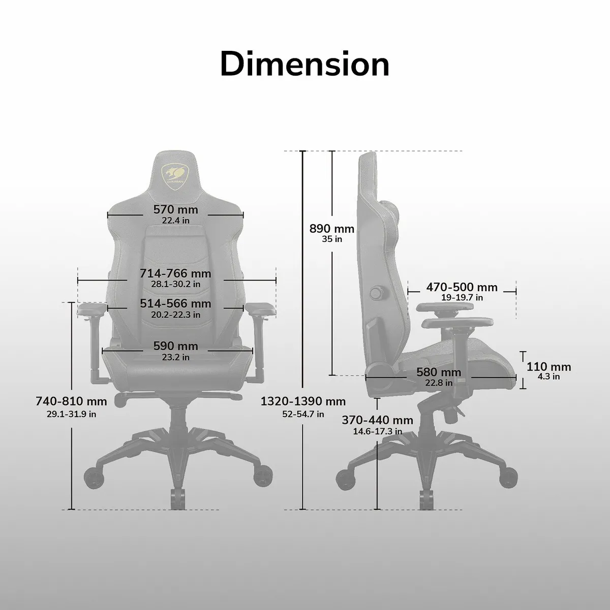 COUGAR - Silla profesional Gamer Cougar Armor EVO