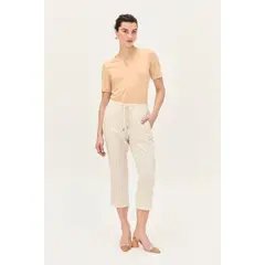 MA GRIFFE - Pantalon Crudo Mujer Magriffe
