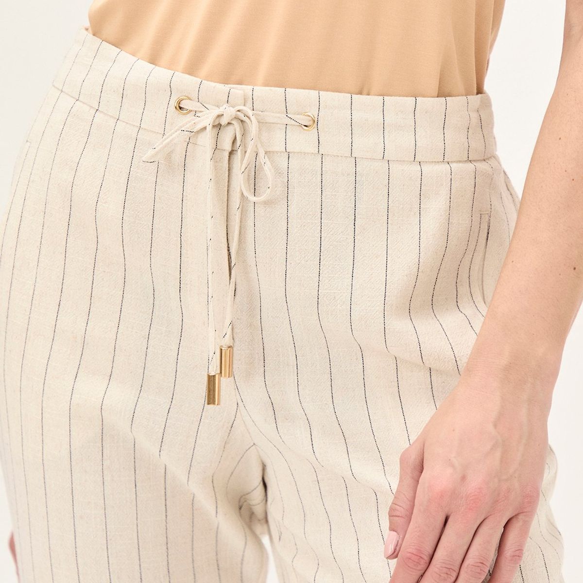 MA GRIFFE - Pantalon Crudo Mujer Magriffe