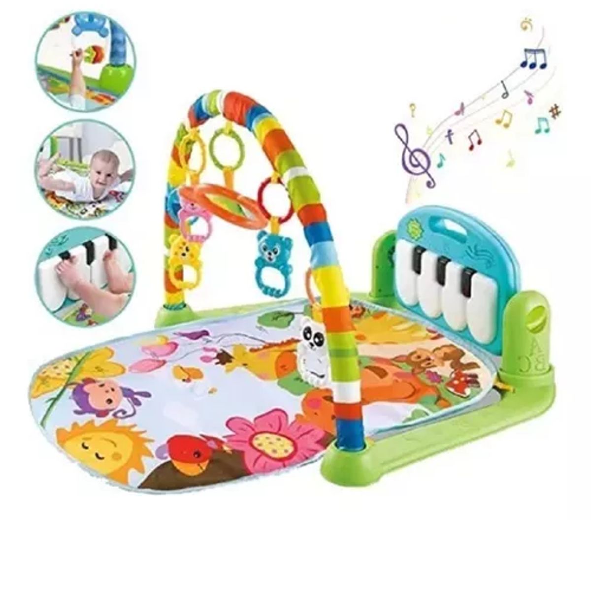 GENERICO - Alfombra Musical Con Piano Set Estimulación Para Bebe