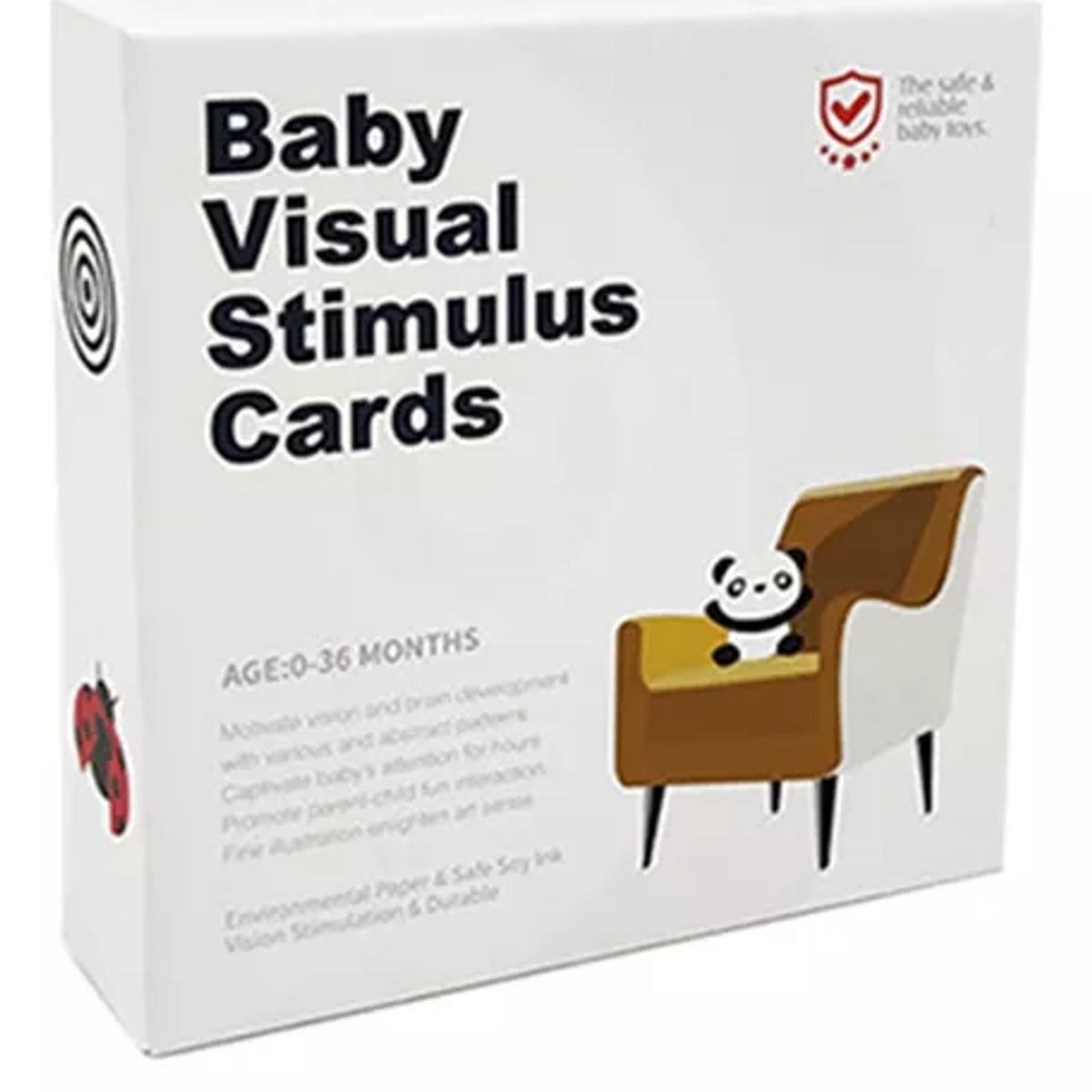 GENERICO - Set Tarjetas De Estimulación Visual Para Bebés 0-36 Meses