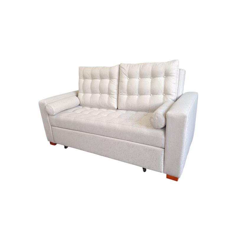 DKORA - SOFA CAMA LIRIO BEIGE 3 CUERPOS
