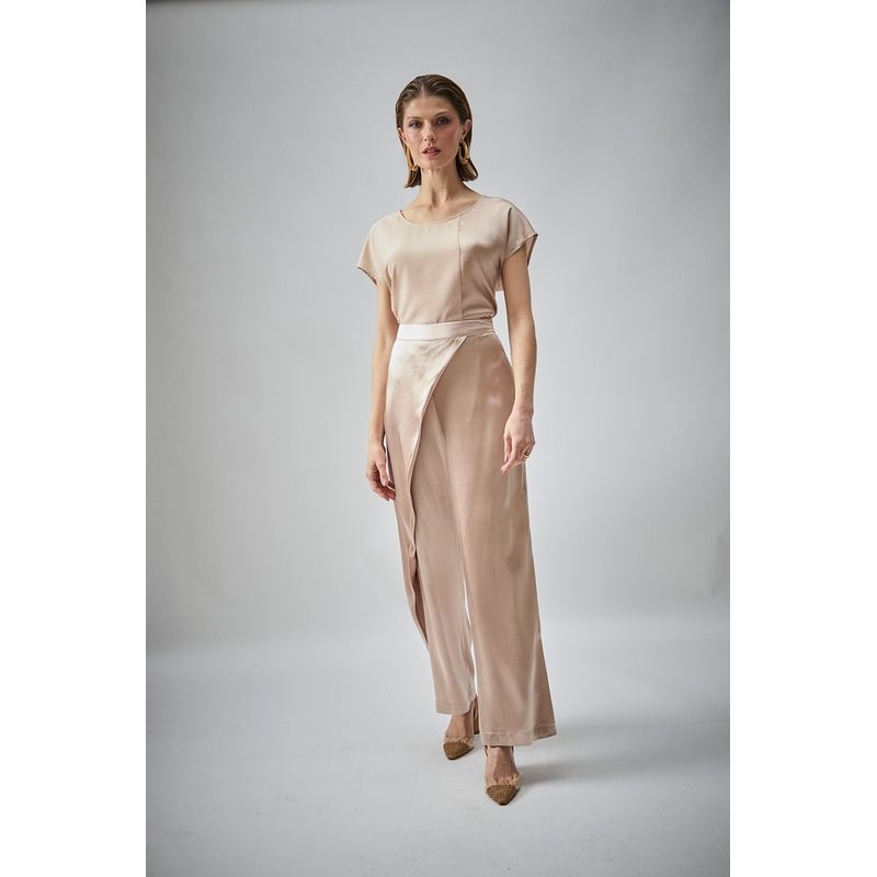 MA GRIFFE - Pantalon Coctail Beige Magriffe