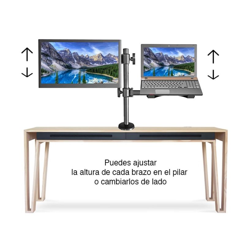 NEWO - Soporte Monitor y Notebook Escritorio