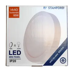 GENERICO - Panel Led Plafón Redondo Sobrepuesto 18w Luz Blanco fría - STANFORD