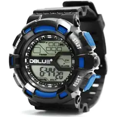 DBLUE - Reloj Digital Deportivo Multifuncional BRGS01BL Blue EDITION - Azul