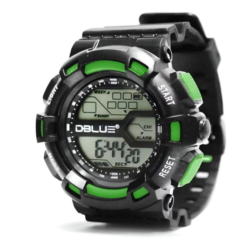 DBLUE - Reloj Digital Deportivo Multifuncional RGS01G Green Edition DBLUE