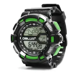 DBLUE - Reloj Digital Deportivo Multifuncional RGS01G Green Edition