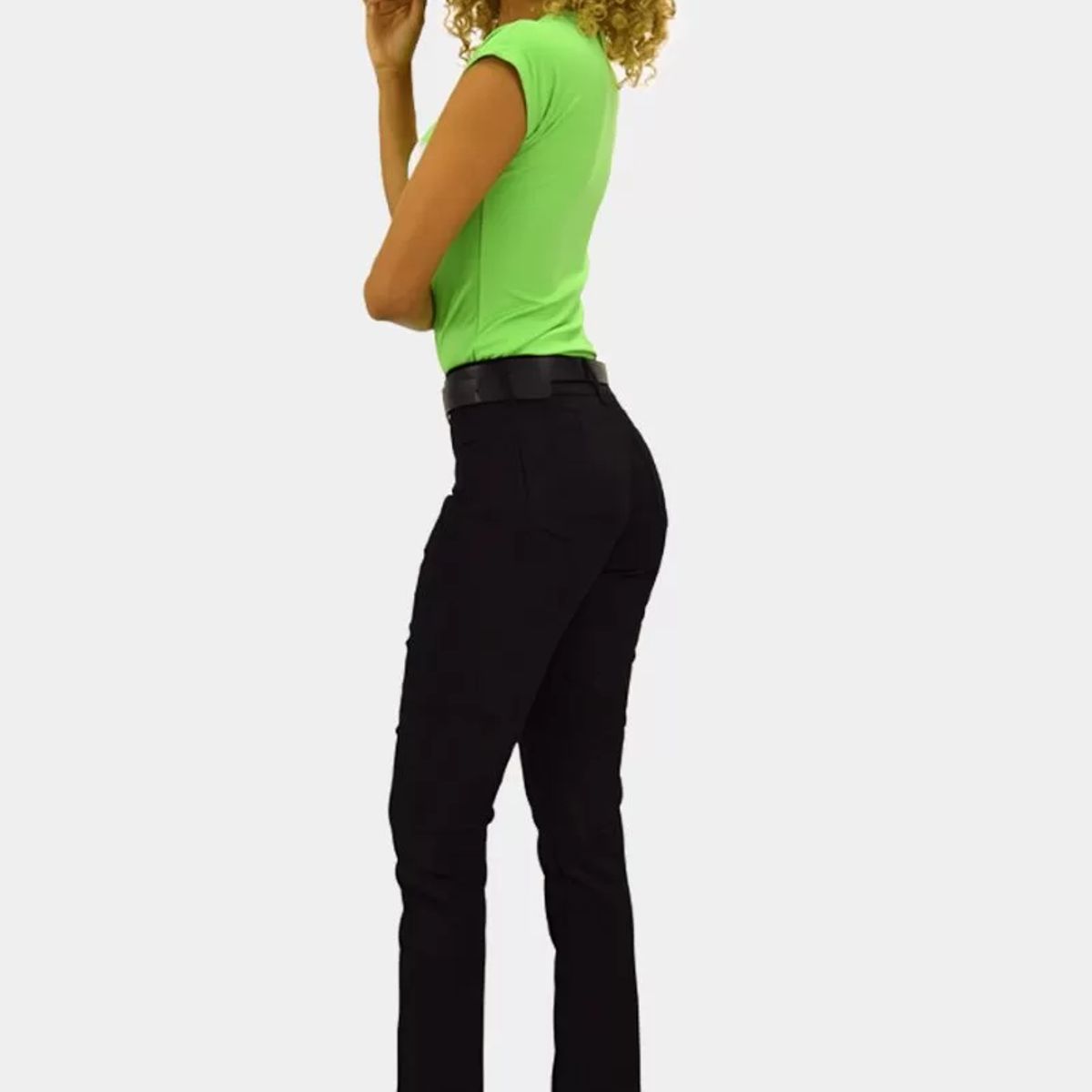 TENTATION - Pantalon Skinny Tiro Alto Push Up Black Tentation