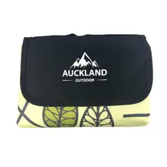 AUCKLAND OUTDOOR - Manta Picnic Impermeable Hojas Verde 150X180Cm Camping Playa