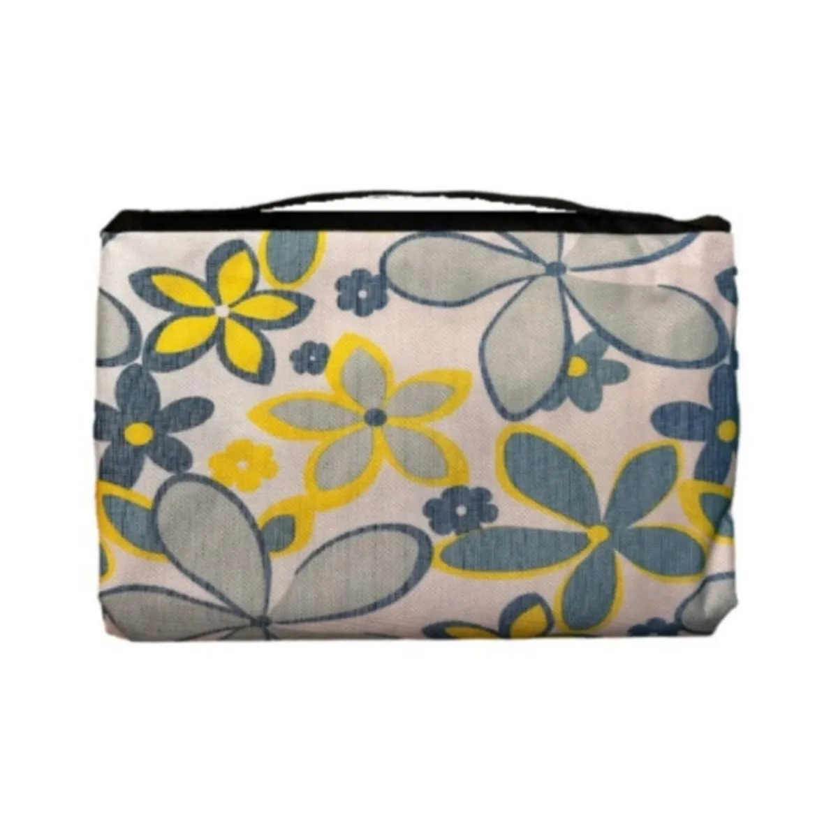 AUCKLAND OUTDOOR - Manta Picnic Impermeable Flores Azules 150X180 Camping Playa