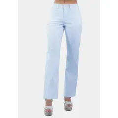 TENTATION - Pantalon Recto Tiro Alto Push Up Blanco