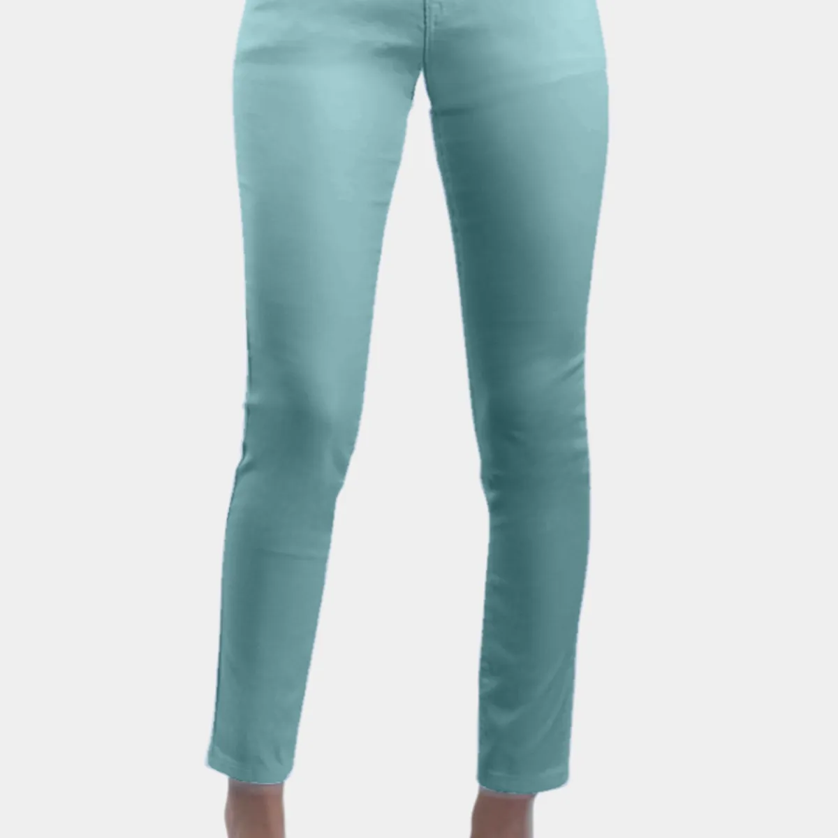 TENTATION - Pantalon Skinny Tiro Alto Push Up Verde Tentation