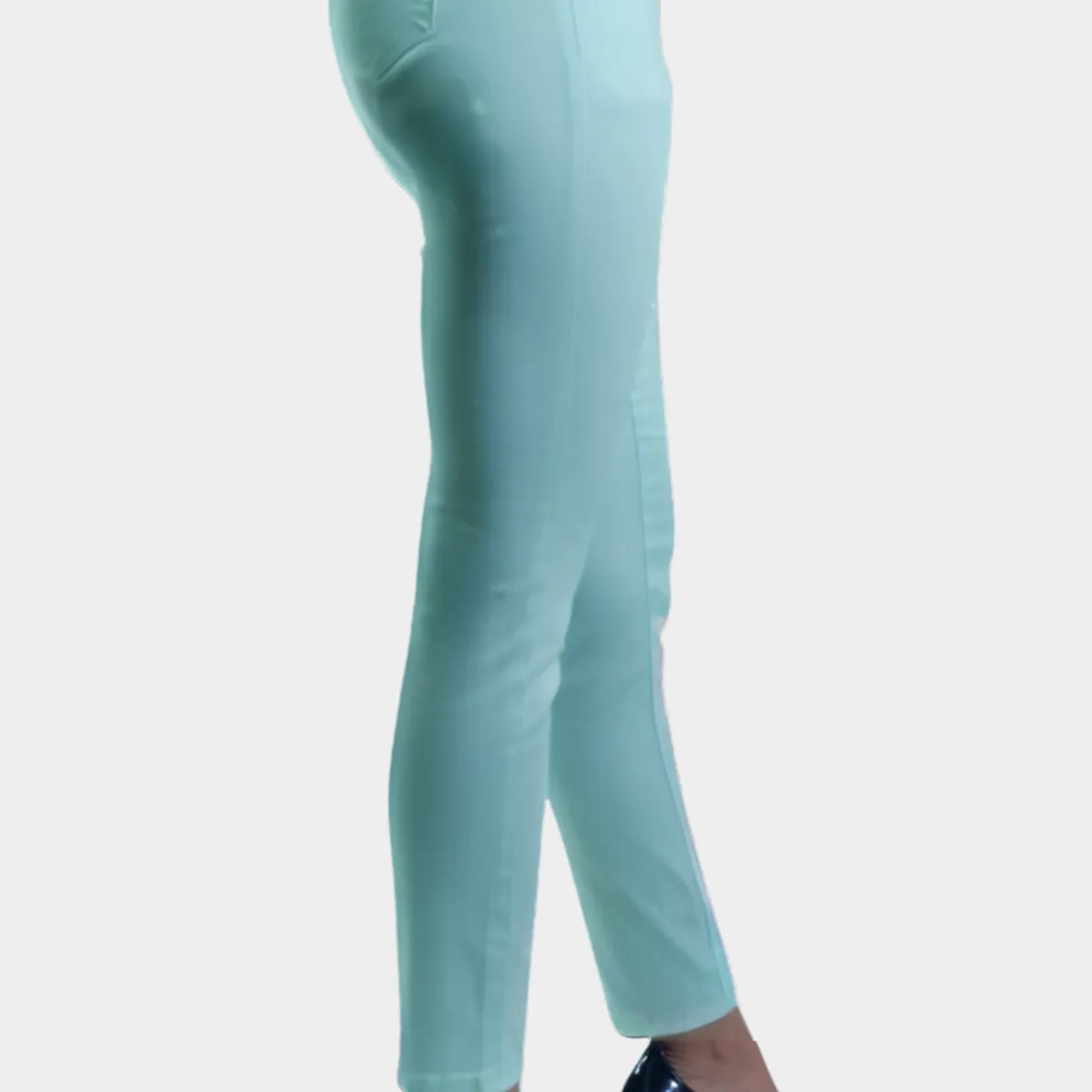 TENTATION - Pantalon Skinny Tiro Alto Push Up Verde Tentation