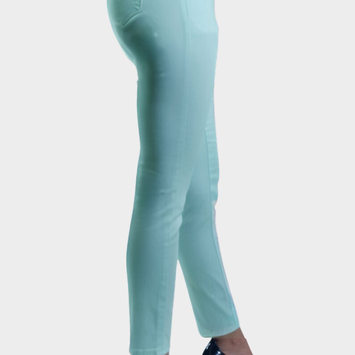 TENTATION - Pantalon Skinny Tiro Alto Push Up Verde Tentation