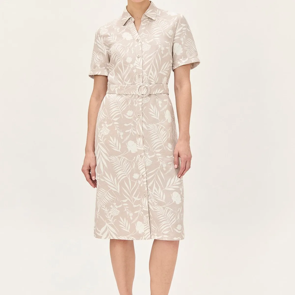 MA GRIFFE - Vestido Largo Beige Mujer Magriffe