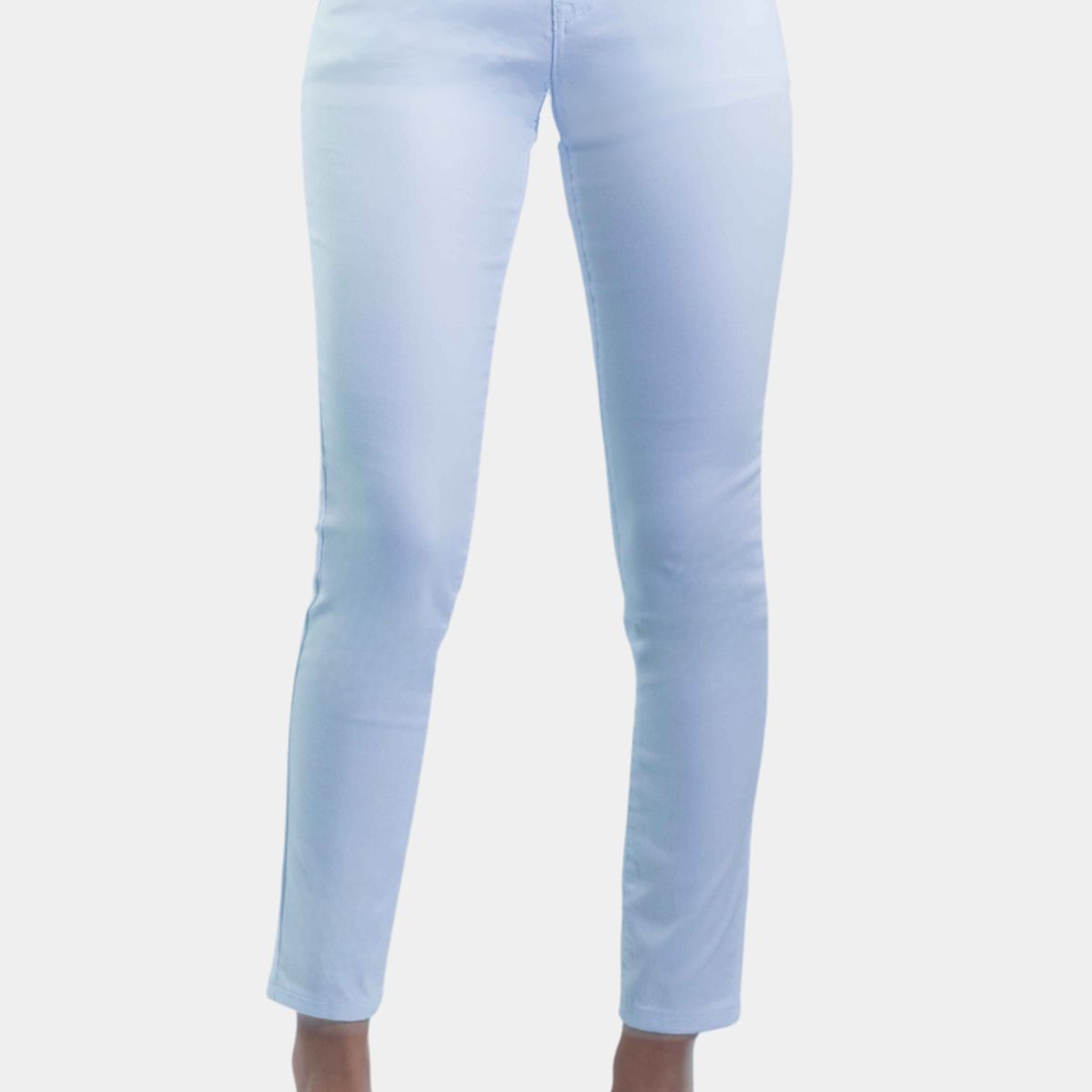 TENTATION - Pantalon Skinny Tiro Alto Push Up Blanco Tentation