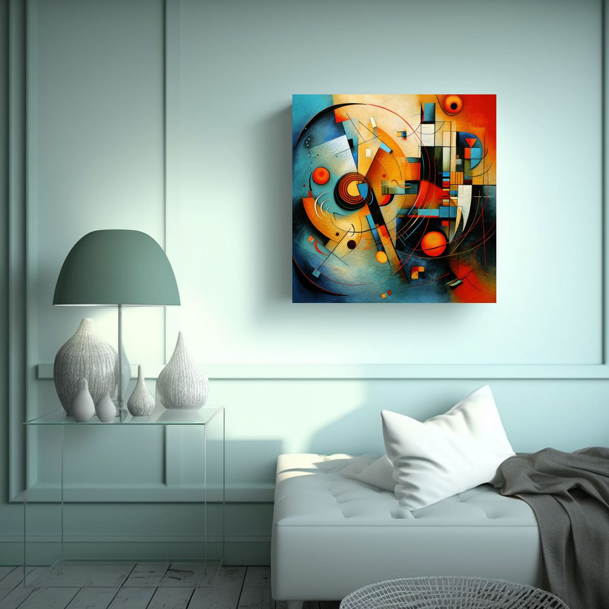 GENERICO - Pinturas Abstractas Arte Tonos Detalle 60x60 Cm