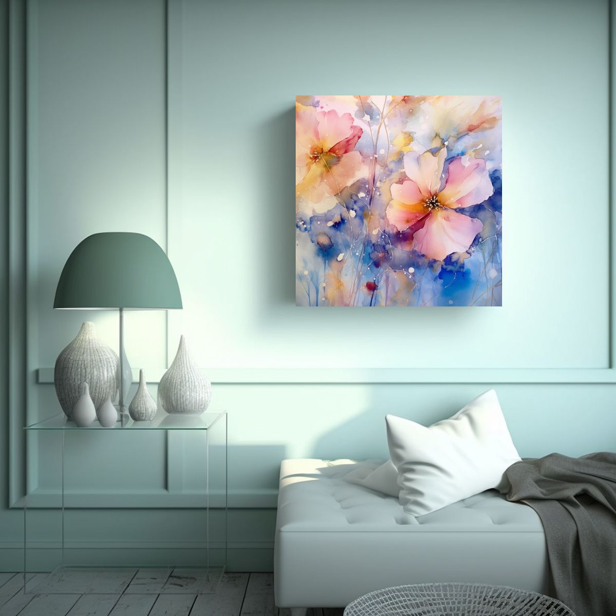 GENERICO - Cuadro De Arte De Pared Dibujo Surrealista 60x60 Cm