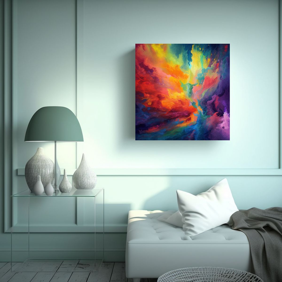 GENERICO - Pinturas Abstractas De Ambiente Inspiradas En 60x60 Cm