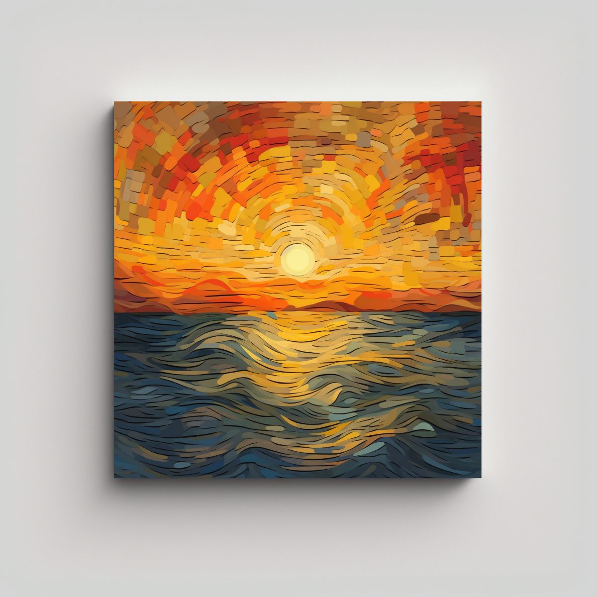 GENERICO - Pintura Mural De Alta Calidad, Armonía Cromática 50x50 Cm