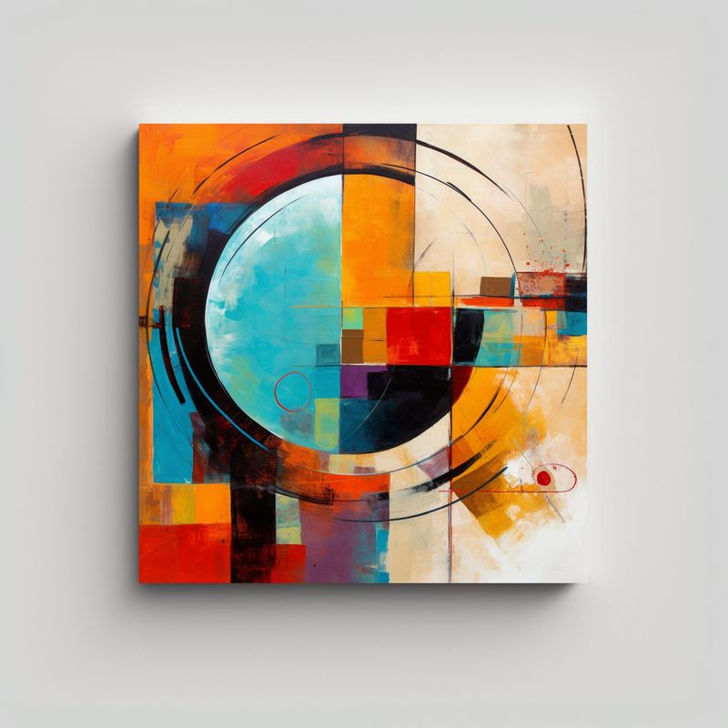 GENERICO - Pinturas Decorativas De Líneas Finas Y Colores 60x60 Cm