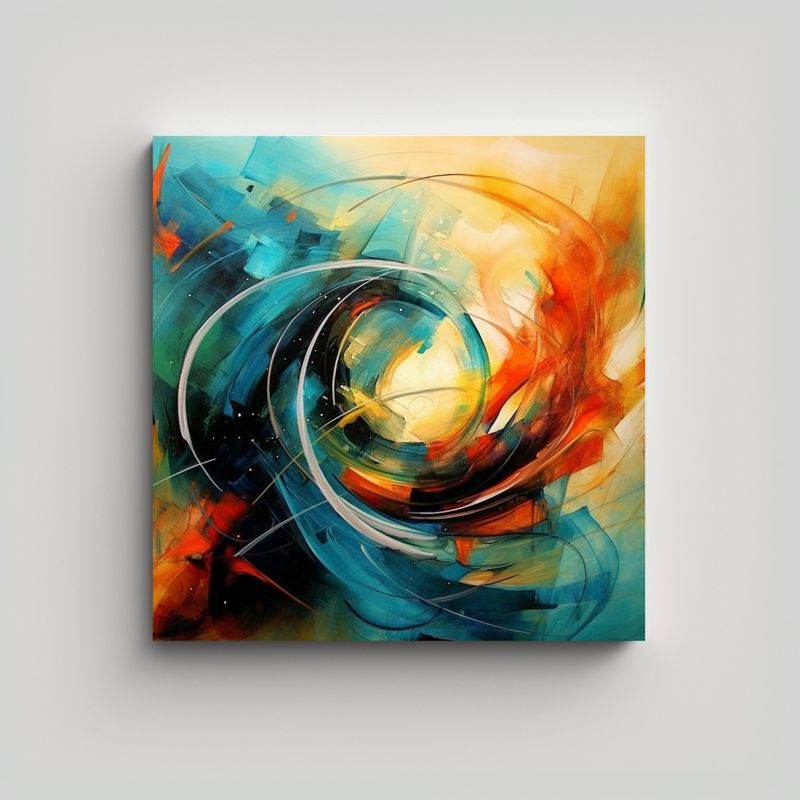 GENERICO - Pinturas Abstractas Para Decoración Arte 50x50 Cm