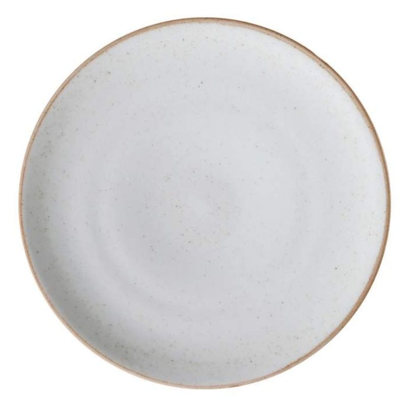 CORONA - Plato Llano Coupe 28 cm BlancoBeige Artisan Corona