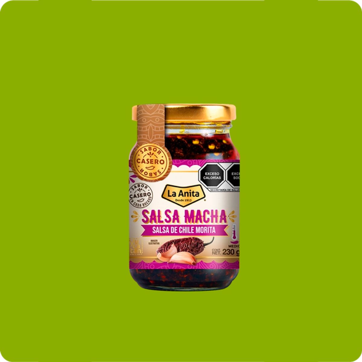 LA ANITA - Salsa Macha de Ají Chile Morita 230g La Anita