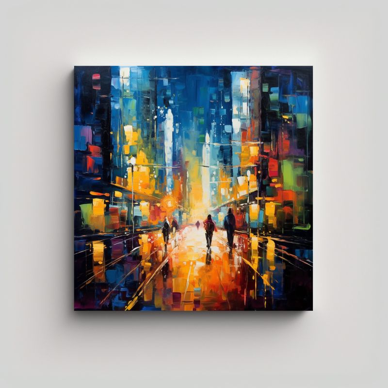 GENERICO - Lienzo De Tela Colores Adorno: Crear Una Pieza 60x60 Cm