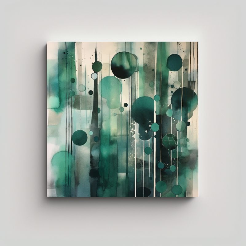 GENERICO - Pinturas Decorativas De Arte Abstracto Acuarela 80x80 Cm